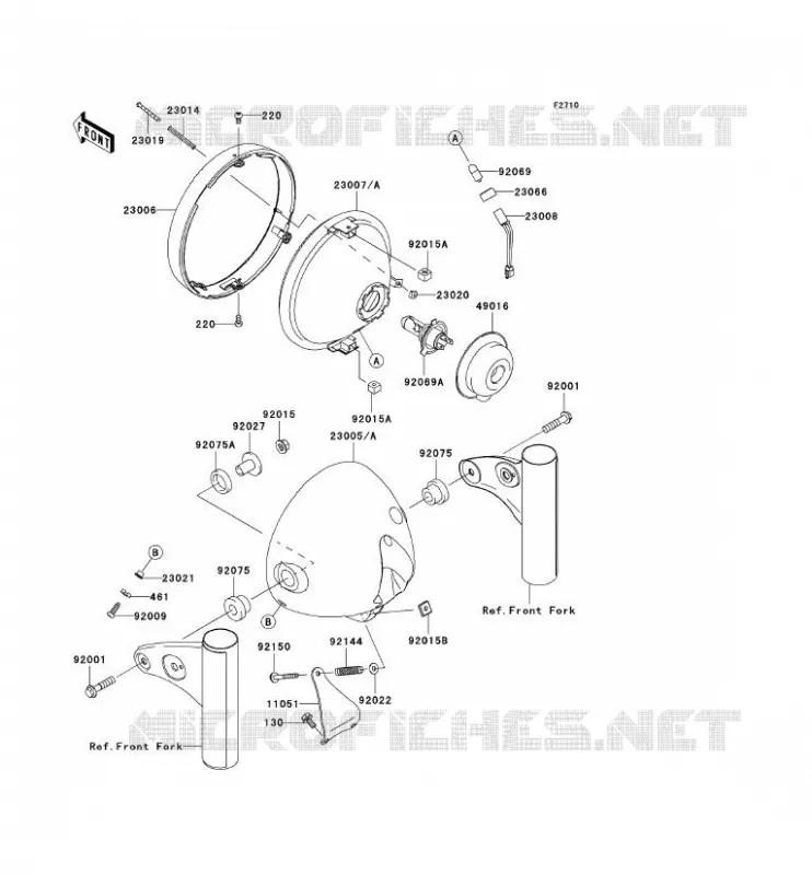 LENS(S) Kawasaki MOTOS 800 2012 W800  EJ800ACFA
