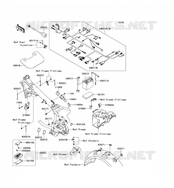 CHASSIS ELECTRICAL EQUIPMENT Kawasaki MOTOS 800 2013 W800  EJ800ADF