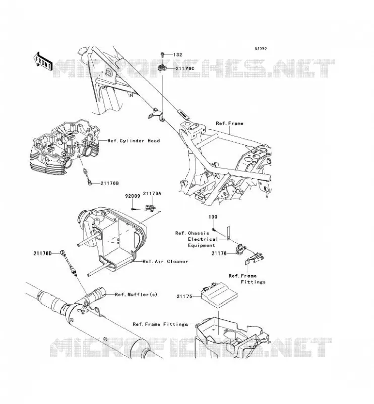 FUEL INJECTION Kawasaki MOTOS 800 2014 W800  EJ800AEF