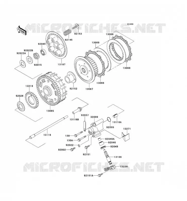 CLUTCH Kawasaki MOTOS 800 2014 W800  EJ800AEFA