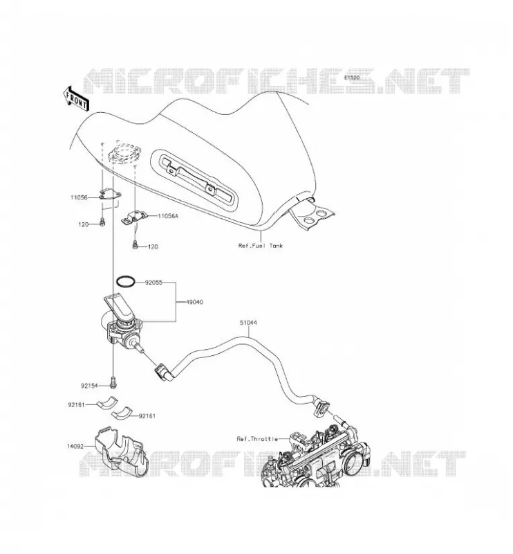 FUEL PUMP Kawasaki MOTOS 800 2015 W800  EJ800AFFA