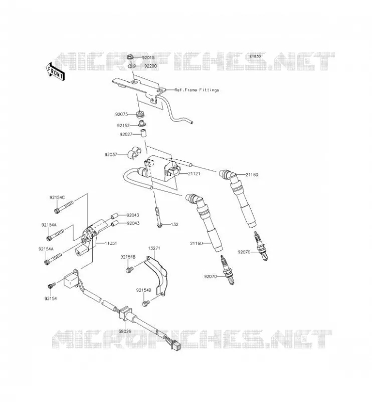 IGNITION SYSTEM Kawasaki MOTOS 800 2015 W800  EJ800AFFA