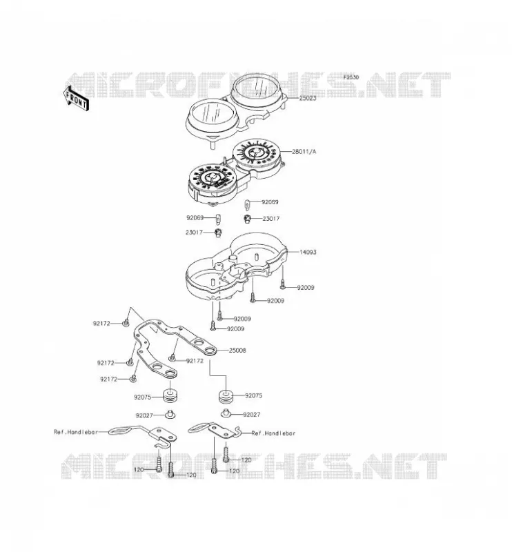 METERS Kawasaki MOTOS 800 2015 W800  EJ800AFFA