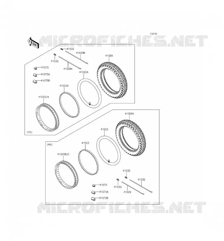 TIRES Kawasaki MOTOS 800 2015 W800  EJ800AFFA