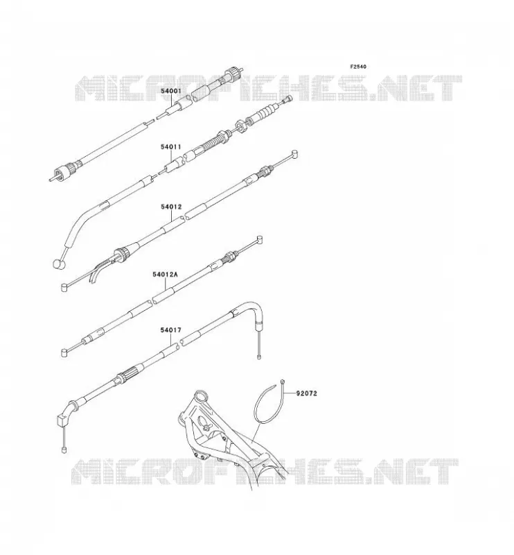 CABLES Kawasaki MOTOS 250 1990 ELIMINATOR 250  EL250-D1