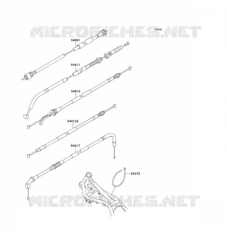 CABLES Kawasaki MOTOS 250 1991 ELIMINATOR 250  EL250-D2
