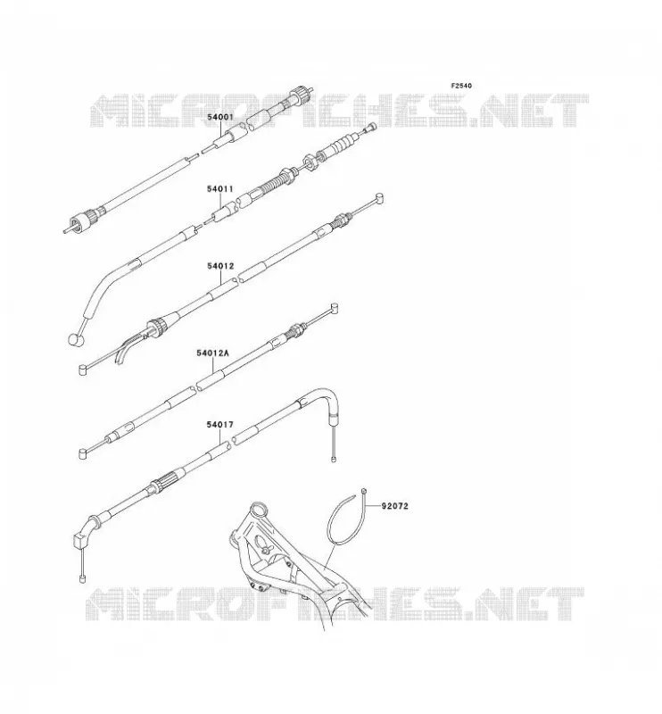 CABLES Kawasaki MOTOS 250 1993 ELIMINATOR 250  EL250-D4