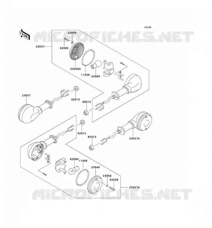 INDICATORS Kawasaki MOTOS 250 1993 ELIMINATOR 250  EL250-D4