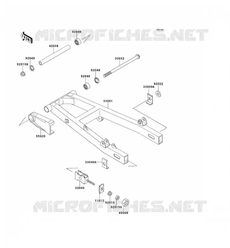 SWINGARM Kawasaki MOTOS 250 1994 ELIMINATOR 250  EL250-D5