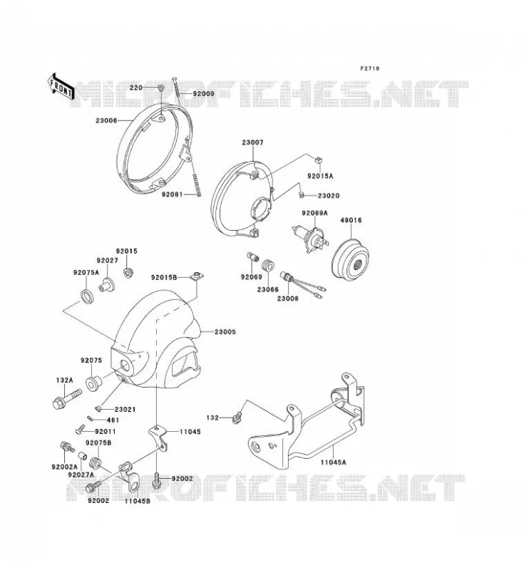 LENS(S) Kawasaki MOTOS 250 1996 ELIMINATOR 250  EL250-D7