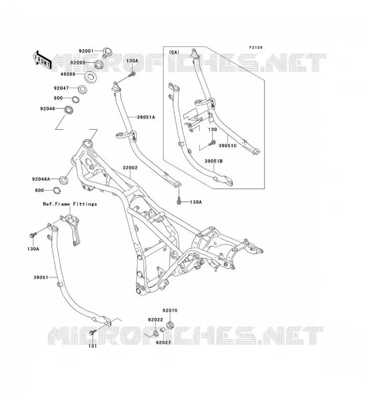 CHASSIS Kawasaki MOTOS 250 1992 ELIMINATOR 250  EL250-E2