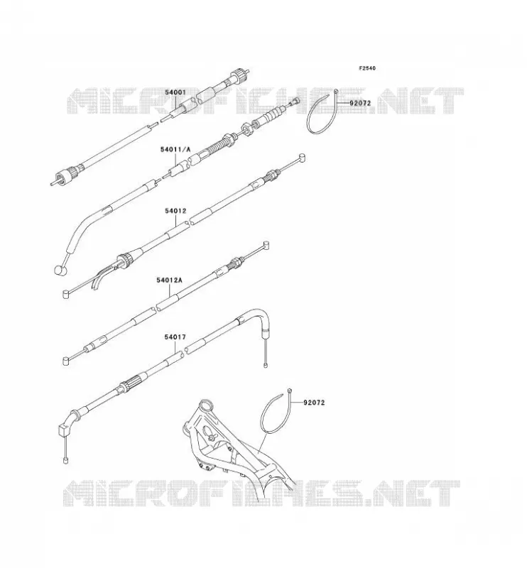 CABLES Kawasaki MOTOS 250 1996 ELIMINATOR 250  EL250-F2