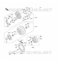 REAR HUB  250 kawasaki-motorfietsen 1996 ELIMINATOR 250 D_13