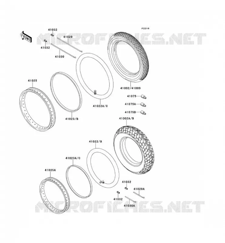 TIRES Kawasaki MOTOS 250 2001 ELIMINATOR 250  EL250-F5