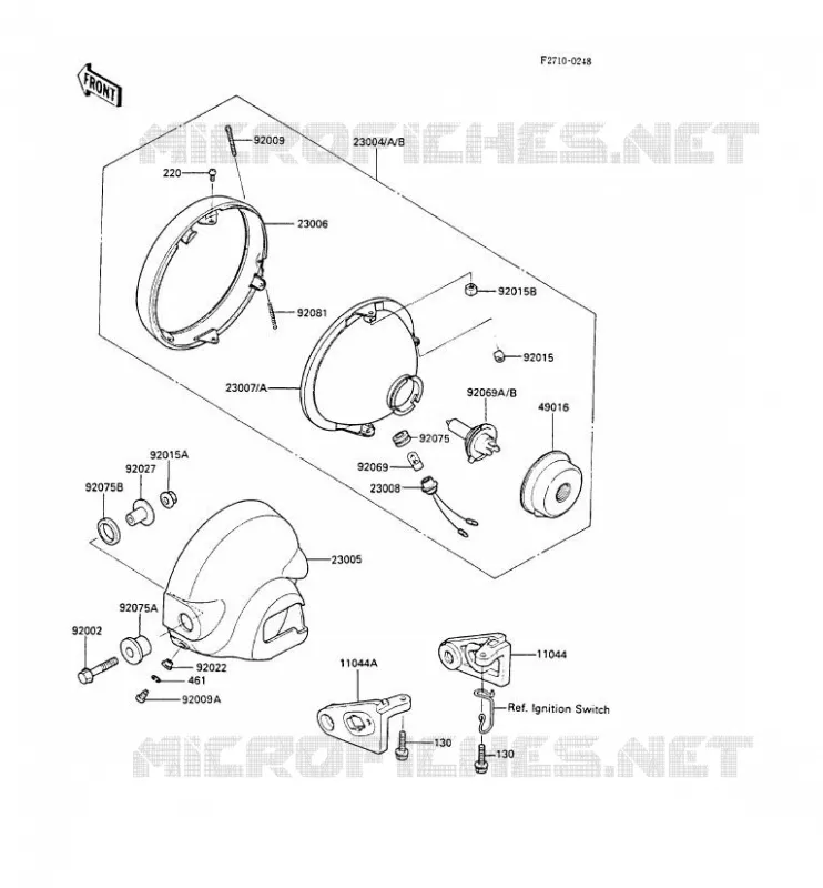LENS(S) Kawasaki MOTOS 450 1987 LTD450 LIQUID COOLED  EN450-A3