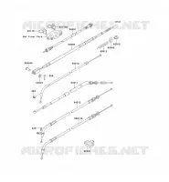 CABLES voor Kawasaki EN500 1990