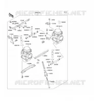 CARBURETOR voor Kawasaki EN500 1990