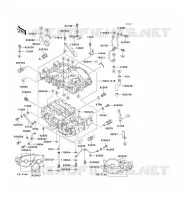 CRANKCASE(S) voor Kawasaki EN500 1990