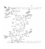 FOOTREST voor Kawasaki EN500 1990