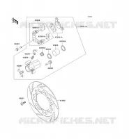 FRONT BRAKE voor Kawasaki EN500 1990