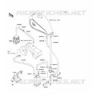 FUEL EVAPORATION SYSTEM voor Kawasaki EN500 1990