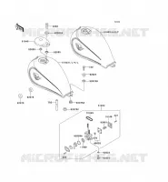 FUEL TANK voor Kawasaki EN500 1990