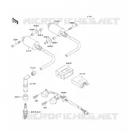 IGNITION SYSTEM voor Kawasaki EN500 1990