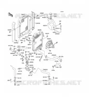 RADIATOR voor Kawasaki EN500 1990