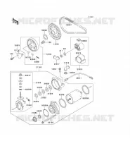 STARTER MOTOR voor Kawasaki EN500 1990