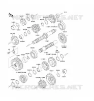 TRANSMISSION voor Kawasaki EN500 1990