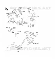 BATTERY BRACKET voor Kawasaki EN500 1991
