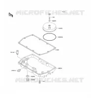 BREATHER COVER   OIL PAN voor Kawasaki EN500 1991