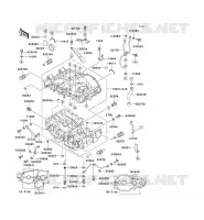 CRANKCASE(S) voor Kawasaki EN500 1991