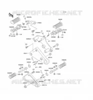 FOOTREST voor Kawasaki EN500 1991