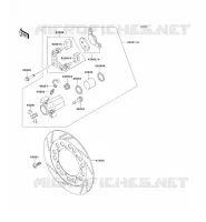 FRONT BRAKE voor Kawasaki EN500 1991