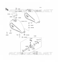 FUEL TANK voor Kawasaki EN500 1991