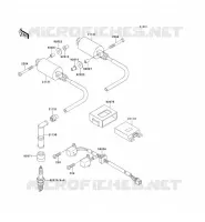IGNITION SYSTEM voor Kawasaki EN500 1991