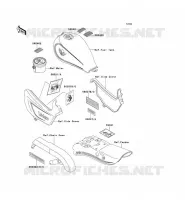 LABELS voor Kawasaki EN500 1991