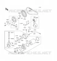 STARTER MOTOR voor Kawasaki EN500 1991