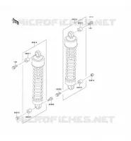 SUSPENSION   SHOCK ABSORBER voor Kawasaki EN500 1991