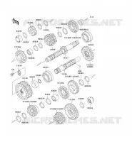 TRANSMISSION voor Kawasaki EN500 1991