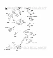 BATTERY BRACKET voor Kawasaki EN500 1993
