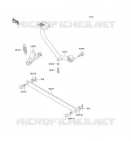 BRAKE PEDAL   TORK LINK voor Kawasaki EN500 1993