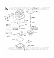 CARBURETOR PARTS voor Kawasaki EN500 1993