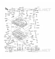 CRANKCASE(S) voor Kawasaki EN500 1993