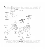 CRANKSHAFT voor Kawasaki EN500 1993