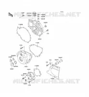 ENGINE COVERS voor Kawasaki EN500 1993