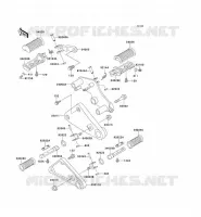 FOOTREST voor Kawasaki EN500 1993