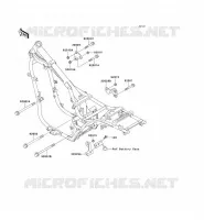 FRAME PARTS (COUVERTURE) voor Kawasaki EN500 1993