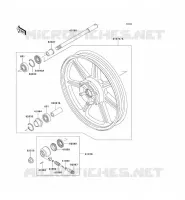 FRONT WHEEL voor Kawasaki EN500 1993